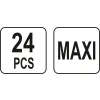 YATO ZESTAW BEZPIECZNIKÓW MAXI, 24 EL.