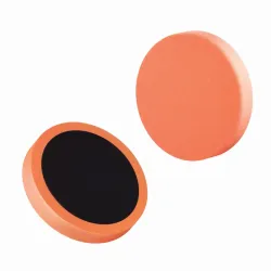 BOLL GĄBKA DO POLEROWANIA ŚR. 150MM / GR. 25MM / POMARAŃCZOWA / ŚREDNIA / NA RZEP