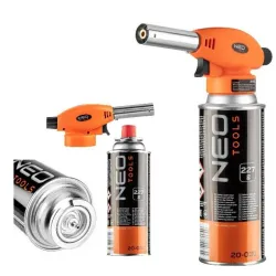 NEO TOOLS PALNIK GAZOWY NAKRĘCANY + NABÓJ Z GAZEM BUTAN, 227G