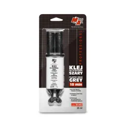 MOJE AUTO KLEJ DO PLASTIKU 25ML SZARY STRZYKAWKA/ MA PROFESSIONAL