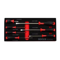 ROOKS ZESTAW WKRĘTAKÓW PŁASKICH, 7 CZ