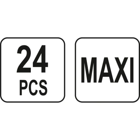YATO ZESTAW BEZPIECZNIKÓW MAXI, 24 EL.